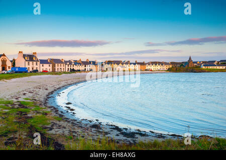 Frederick Crescent, Port Ellen, Loch Leodamais, Islay, Argyll and Bute, Ecosse, Royaume-Uni, Europe Banque D'Images