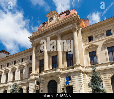 La Banque nationale de Roumanie, la construction de Bucarest, Roumanie, Europe Banque D'Images