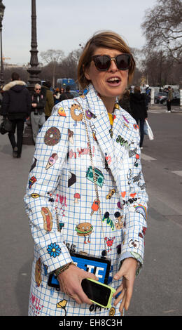 Paris, France. 07Th Mar, 2015. Paris Fashion Week Mugler Femme Automne/Hiver 2015-2016 le 7 mars 2015 à Paris, France. Credit : Ania Freindorf/Alamy Live News Banque D'Images