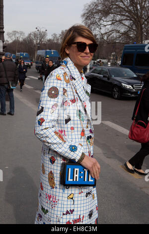 Paris, France. 07Th Mar, 2015. Paris Fashion Week Mugler Femme Automne/Hiver 2015-2016 le 7 mars 2015 à Paris, France. Credit : Ania Freindorf/Alamy Live News Banque D'Images