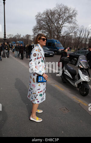 Paris, France. 07Th Mar, 2015. Paris Fashion Week Mugler Femme Automne/Hiver 2015-2016 le 7 mars 2015 à Paris, France. Credit : Ania Freindorf/Alamy Live News Banque D'Images