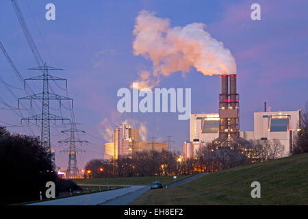 Power Plant Moorburg jusqu', Hambourg, Allemagne Banque D'Images