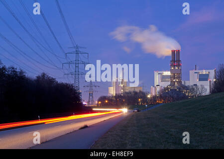 Power Plant Moorburg jusqu', Hambourg, Allemagne Banque D'Images