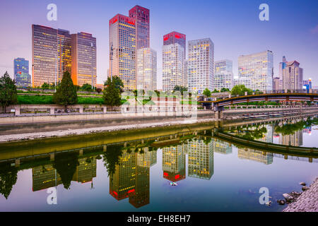 Beijing, Chine cityscape skyline. Banque D'Images