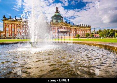 Le nouveau palais 'Neues Palais' à Potsdam, en Allemagne. Banque D'Images