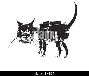 Chat électronique Banque D'Images