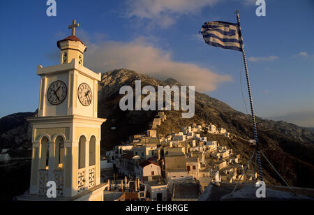 Grèce, îles du Dodécanèse, Karpathos, Olympos Banque D'Images