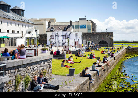 Spanish Arches, la ville de Galway, Irlande Banque D'Images