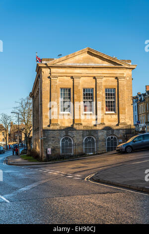 L'hôtel de ville à Chipping Norton, un marché de la ville historique dans la région des Cotswolds, Oxfordshire Banque D'Images