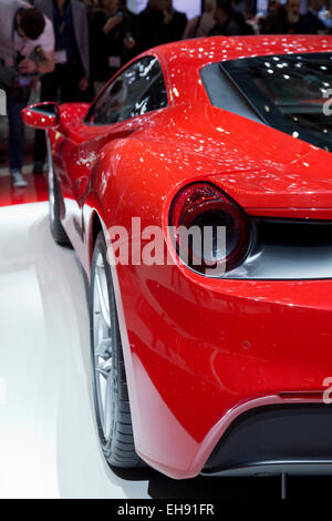 Ferrari 488 GTB lance au Salon de Genève 2015 Banque D'Images