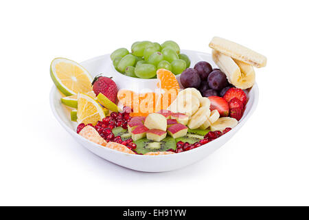 Salade de fruits d'abondance Bac Santé Organisation Personne n Banque D'Images