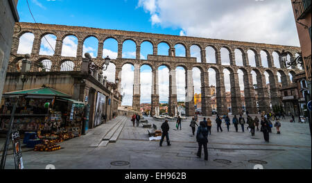 Aqueduc de Ségovie Banque D'Images