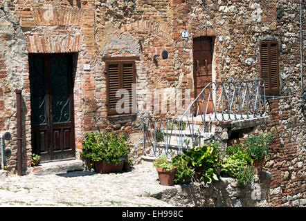 Coin italien idyllique à Castiglione d'Orcia - Toscane - Italie Banque D'Images