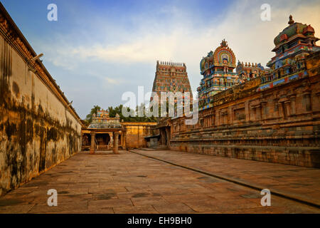 Temple Hindou de Kumbakonam, Tamil Nadu, Inde Banque D'Images