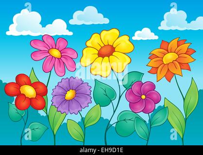 Thème 4 - image Fleur photo illustration. Banque D'Images