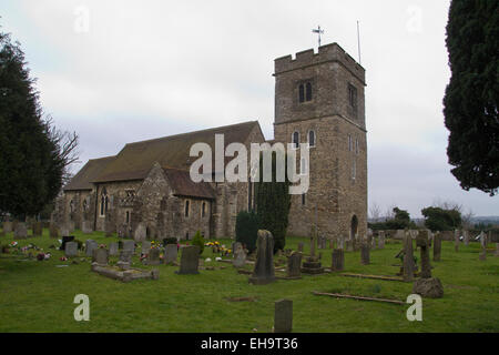 Aylesford Église dans le Kent Banque D'Images