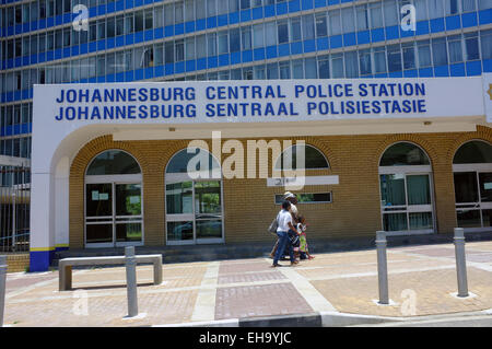 Central de la Police à Johannesburg Johannesburg, Afrique du Sud. Banque D'Images