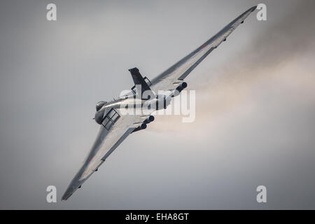 Vulcan XH558 prend son envol Banque D'Images