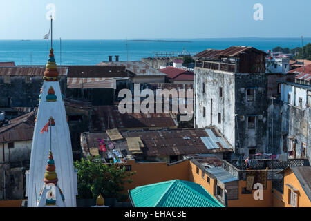 Zanzibar, Stone Town, Temple Hindou Banque D'Images