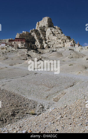 Tsaparang Gugé, citadelle du Royaume Banque D'Images