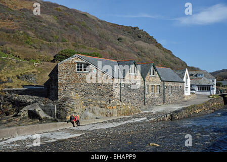 Auberge de Jeunesse de Boscastle, Boscastle, Cornwall, UK. L'YHA propose un hébergement à bas prix depuis 1930. Banque D'Images