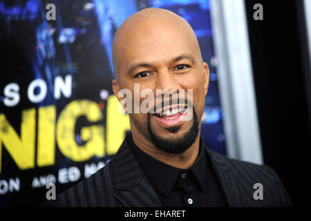 Arrive pour la commune "exécuter toute la nuit' New York Premiere à AMC Lincoln Square Theatre Le 9 mars 2015 à New York City/photo alliance Banque D'Images