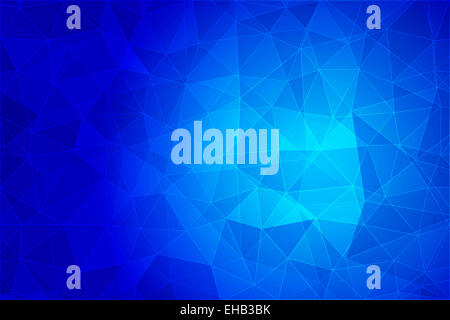 Résumé Contexte géométrique avec des polygones triangulaires, faible illustration style poly Banque D'Images