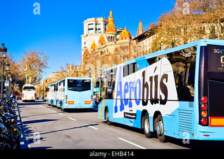 L'aérobus. Barcelone, Catalogne, Espagne. Banque D'Images