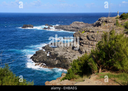 Lipoa Point sur Honolua Bay, Maui, Hawaii, USA Banque D'Images