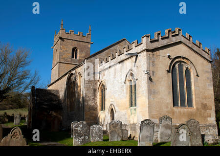 L'église de Sainte Barbara, Ashton sous Hill, Worcestershire, Angleterre, RU Banque D'Images