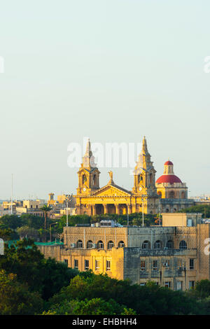 L'Europe méditerranéenne, Malte, Floriana Domaine de La Valette, église de St Publius Banque D'Images