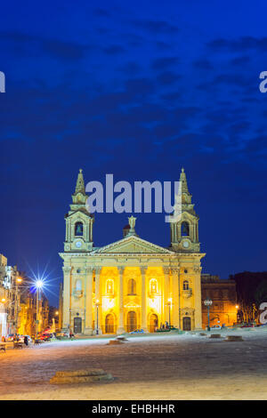 L'Europe méditerranéenne, Malte, Floriana Domaine de La Valette, église de St Publius Banque D'Images