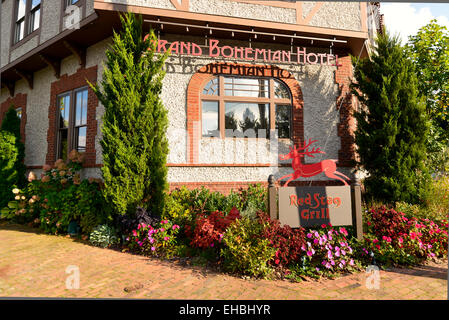 Le Cerf rouge à l'extérieur Restaurant Grand Bohemian Hotel Asheville, Caroline du Nord Banque D'Images