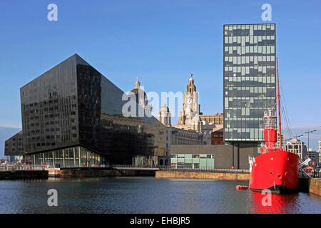 Skyline at Liverpool's Canning Dock Banque D'Images