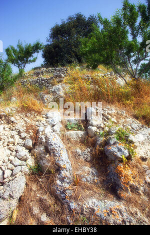 Cerumbelle pyramide préhistorique et de l'autel en Sicile Banque D'Images
