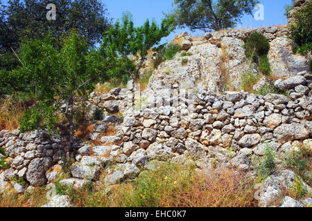 Cerumbelle pyramide préhistorique et de l'autel en Sicile Banque D'Images