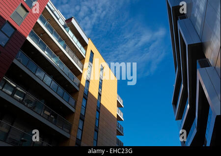 Développement de nouveaux appartements élégants, Norwich, Norfolk, Angleterre Banque D'Images