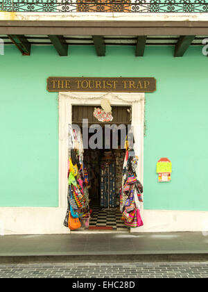 Entrée de souvenirs et cadeaux, dans la vieille ville de Puerto Rico Banque D'Images