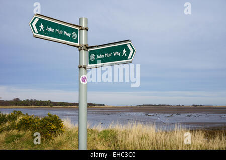 John Muir façon chante, Belhaven Bay, Dunbar Banque D'Images