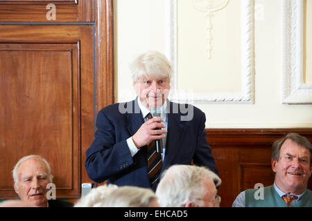 Stanley Johnson au déjeuner littéraire Oldie 10/03/15 Banque D'Images