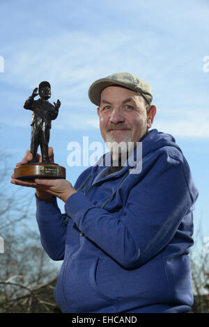 Barnsley, au Royaume-Uni. 11 mars 2015. Sculpteur sur Barnsley Graham Ibbeson. Photo : Scott Bairstow/Alamy Banque D'Images