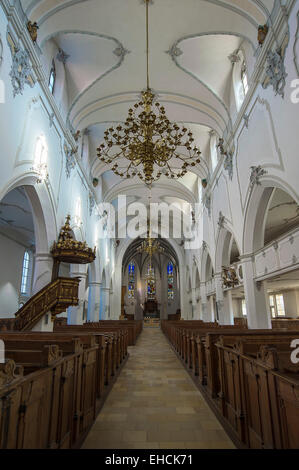 Saint Mang, Église évangélique luthérienne, l'église paroissiale, Kempten Allgäu, Bavière, Allemagne Banque D'Images