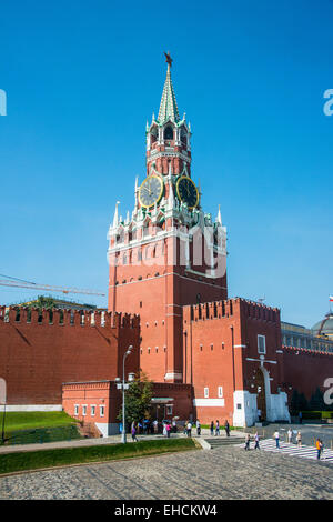 Tour du Kremlin sur la Place Rouge, Moscou, Russie Banque D'Images