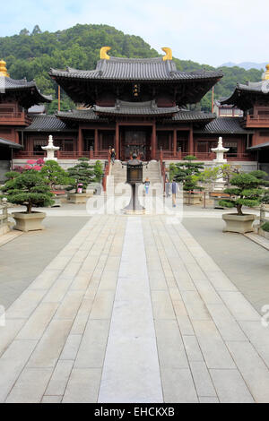 Chi Lin Nunnery, Kowloon, Hong Kong, Chine Banque D'Images