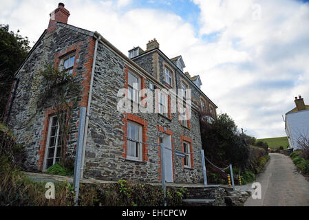 Fern Cottage, port Isaac, Cornwall. Utilisé comme Doc Martin's home dans la série télévisée du même nom. Banque D'Images