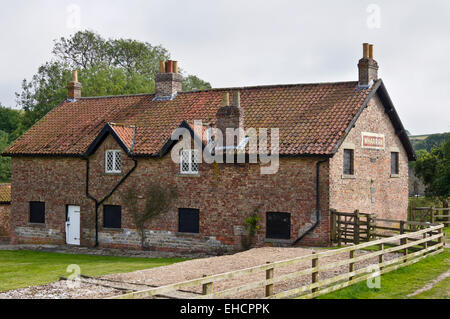 Wharram Percy village médiéval déserté, North Riding of Yorkshire, Angleterre Banque D'Images