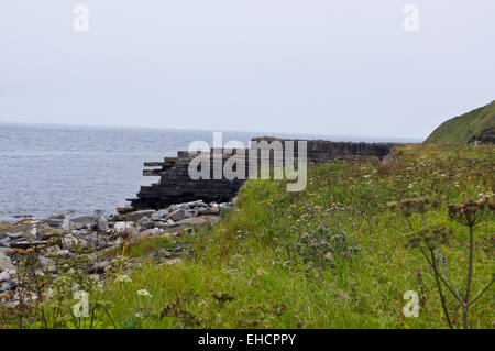 Demeure de Thomas Stevenson's breakwater, 1863-73, Wick, Caithness, Ecosse Banque D'Images