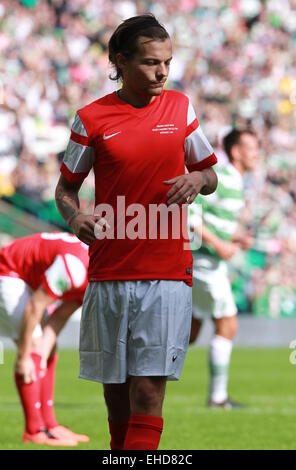 MAESTRIO Match de bienfaisance au Celtic Park comprend : Louis Tomlinson Où : Glasgow, Royaume-Uni Quand : 07 mai 2014 Banque D'Images