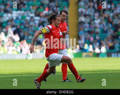 MAESTRIO Match de bienfaisance au Celtic Park comprend : Louis Tomlinson Où : Glasgow, Royaume-Uni Quand : 07 mai 2014 Banque D'Images