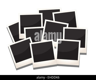 Une pile de photos images Banque D'Images